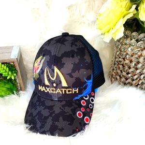MaxCatch Trucker Adjustable Ball Cap Hat Snapback Fishing NWOT